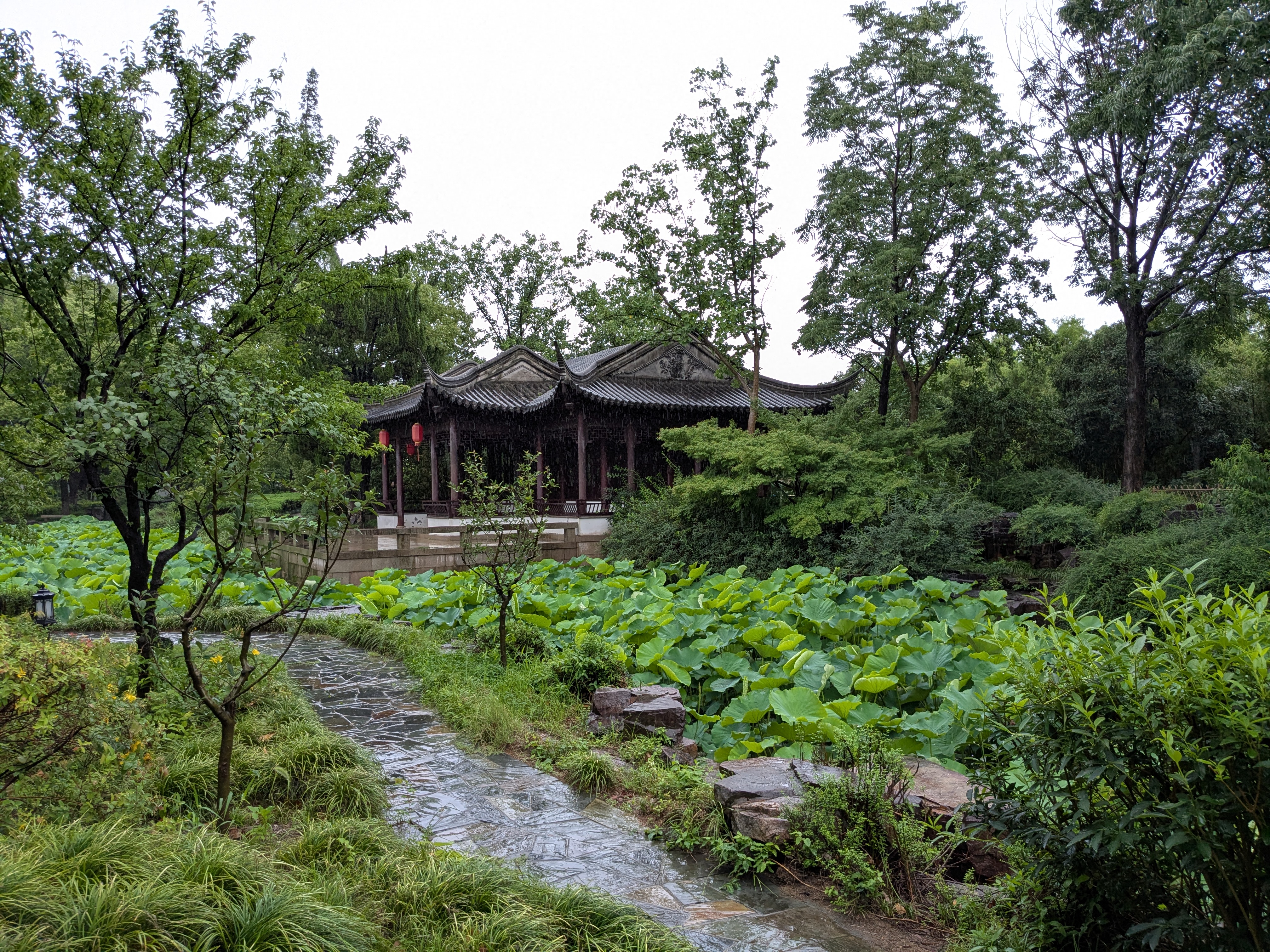 The ancient Zhaoyuan Garden complex in Changshu, China