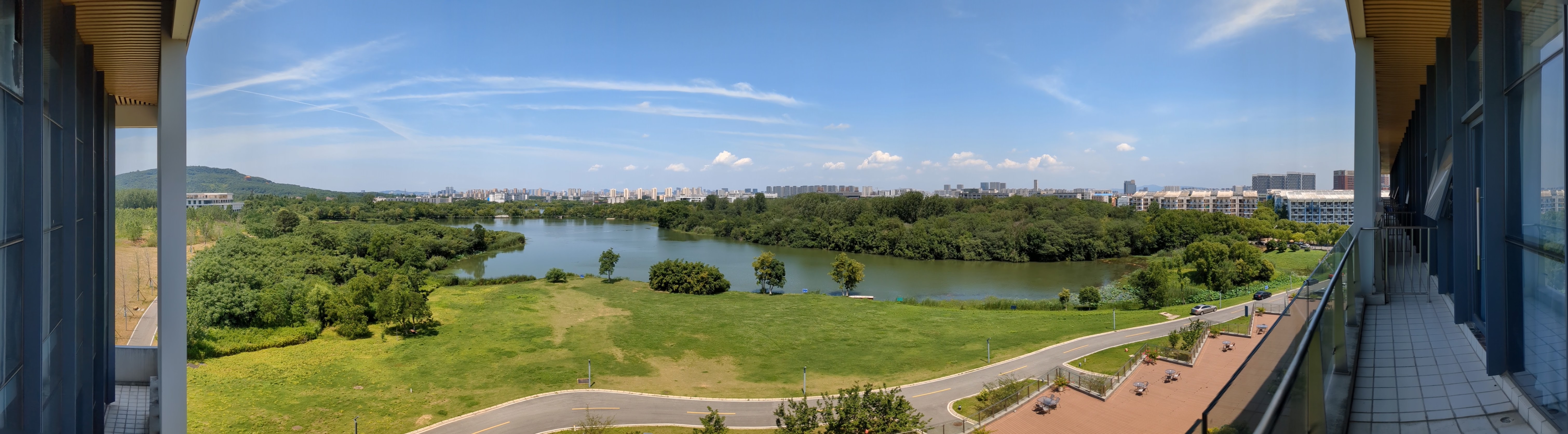 A view from a building at Changzhou Institute of Technology, Changzhou, China