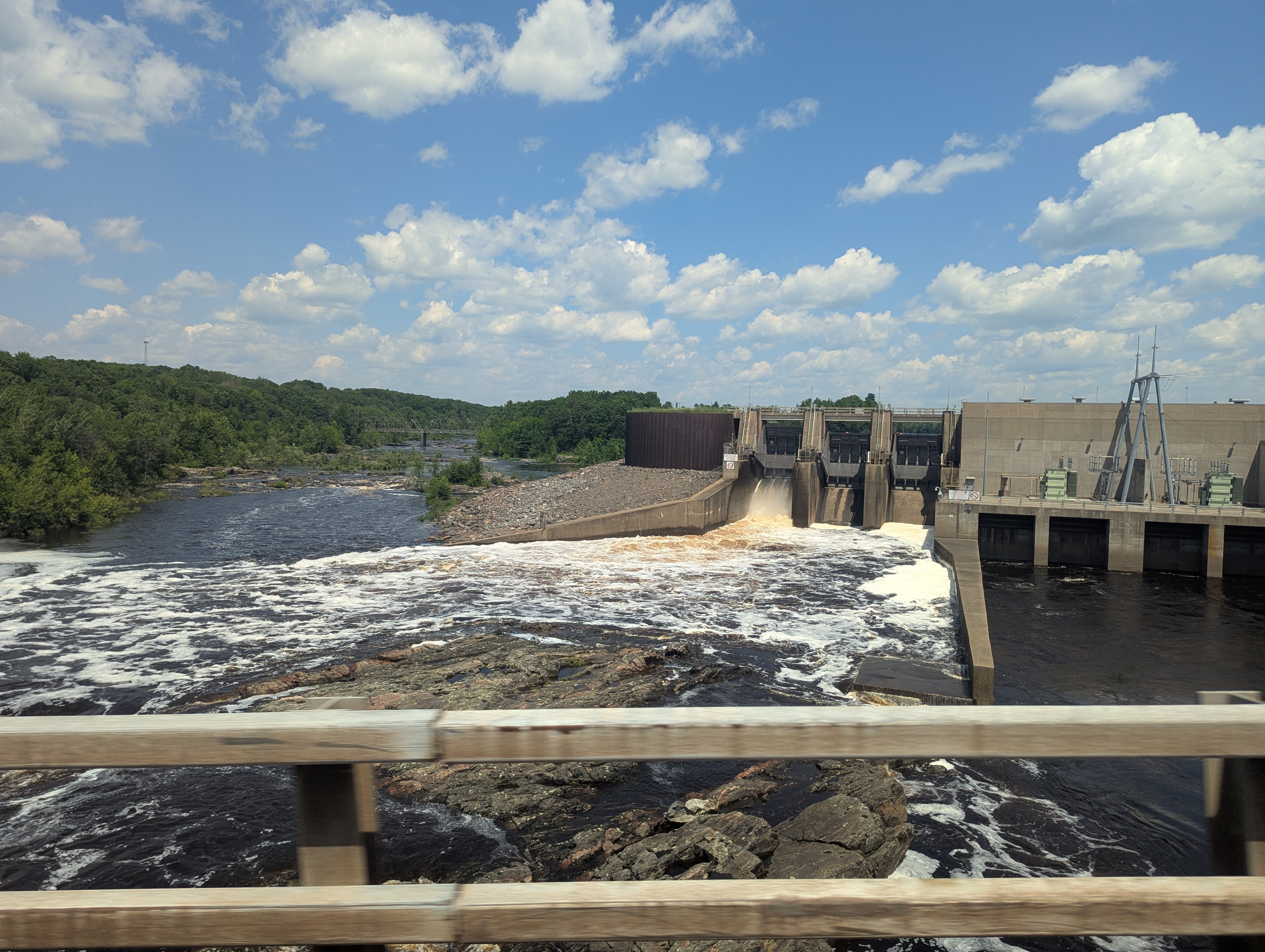 A dam in Door County, Wisconsin