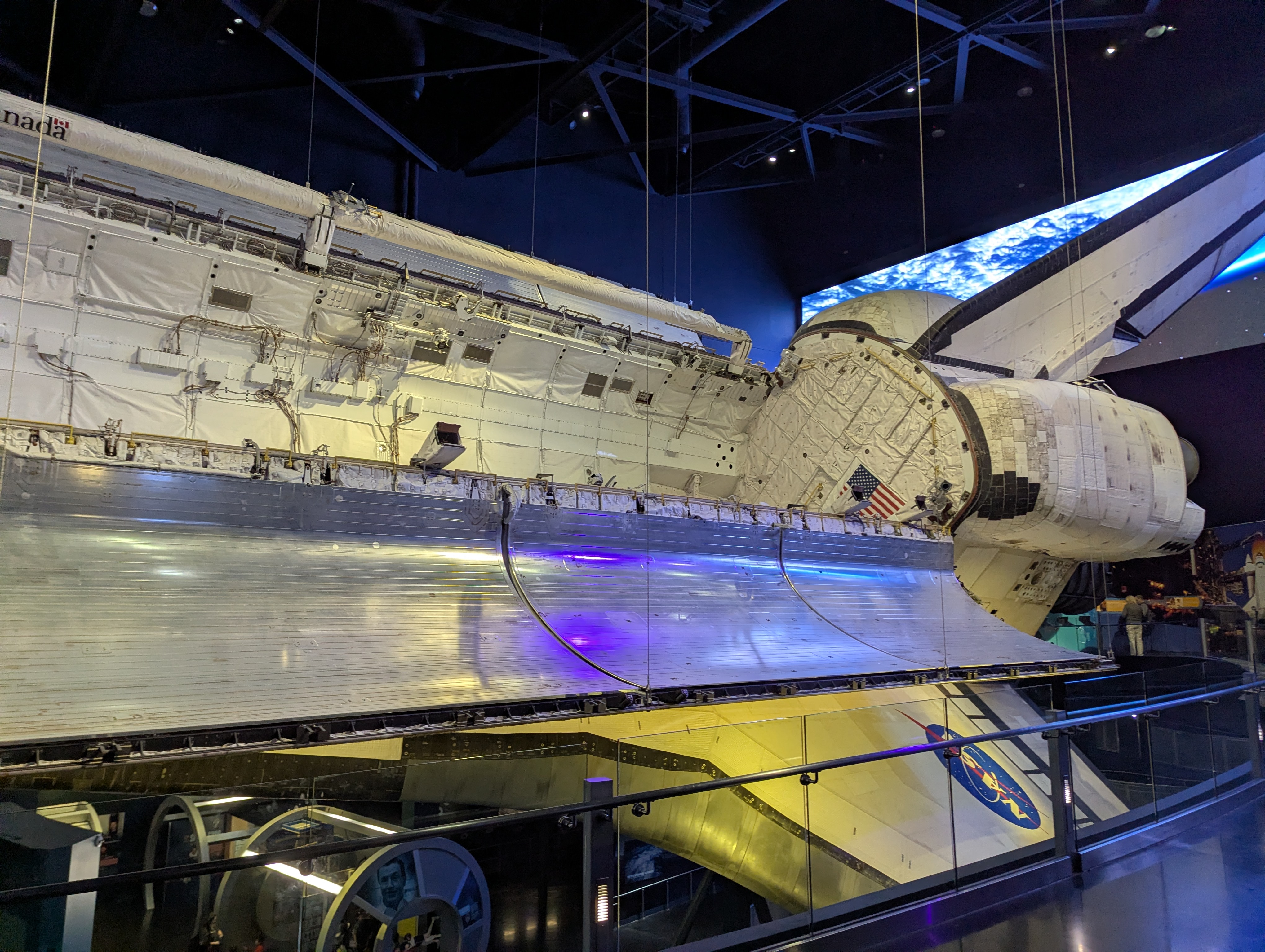 The space shuttle Atlantis in Kennedy Space Center