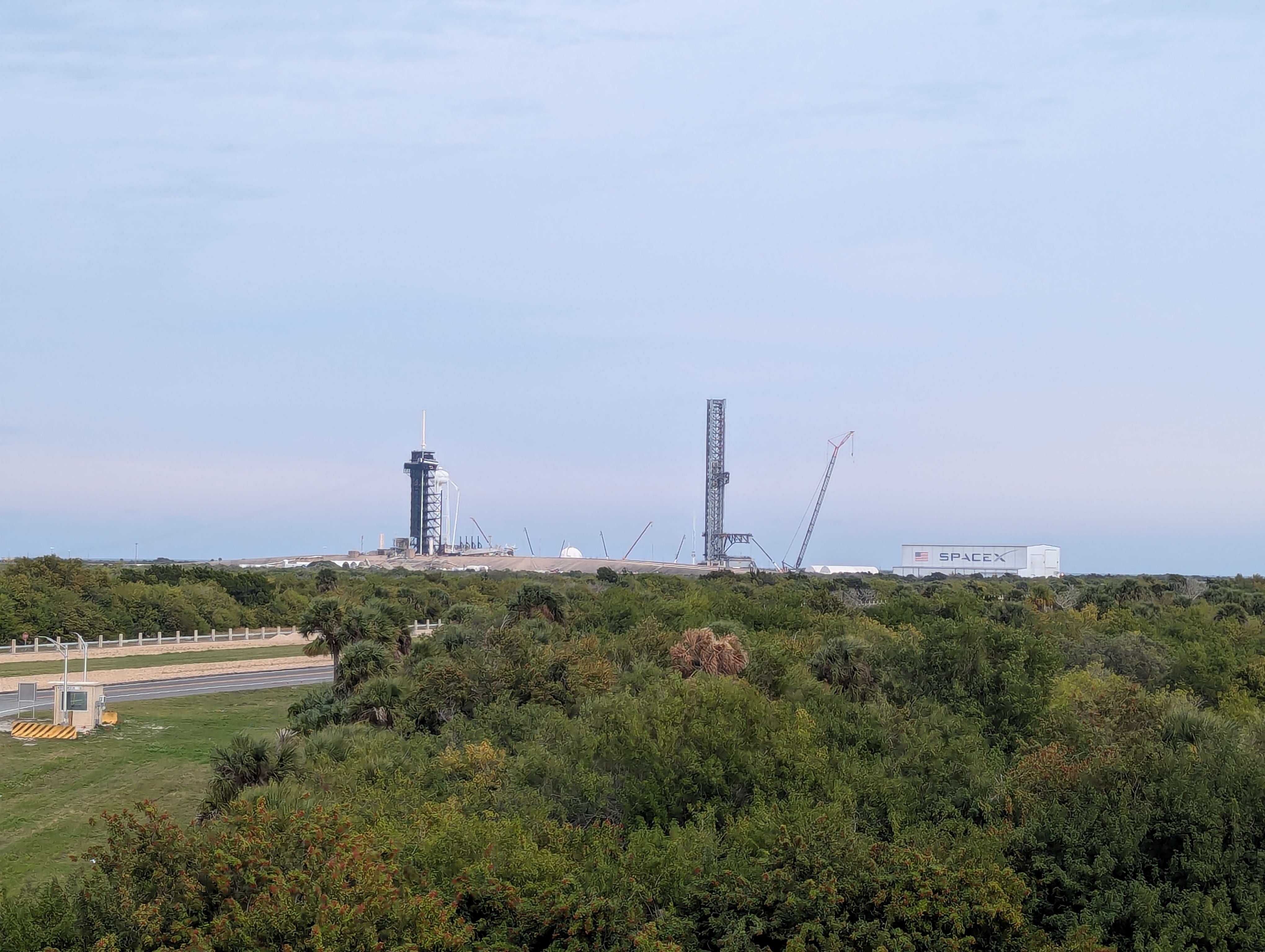 A NASA launch pad at Kennedy Space Center