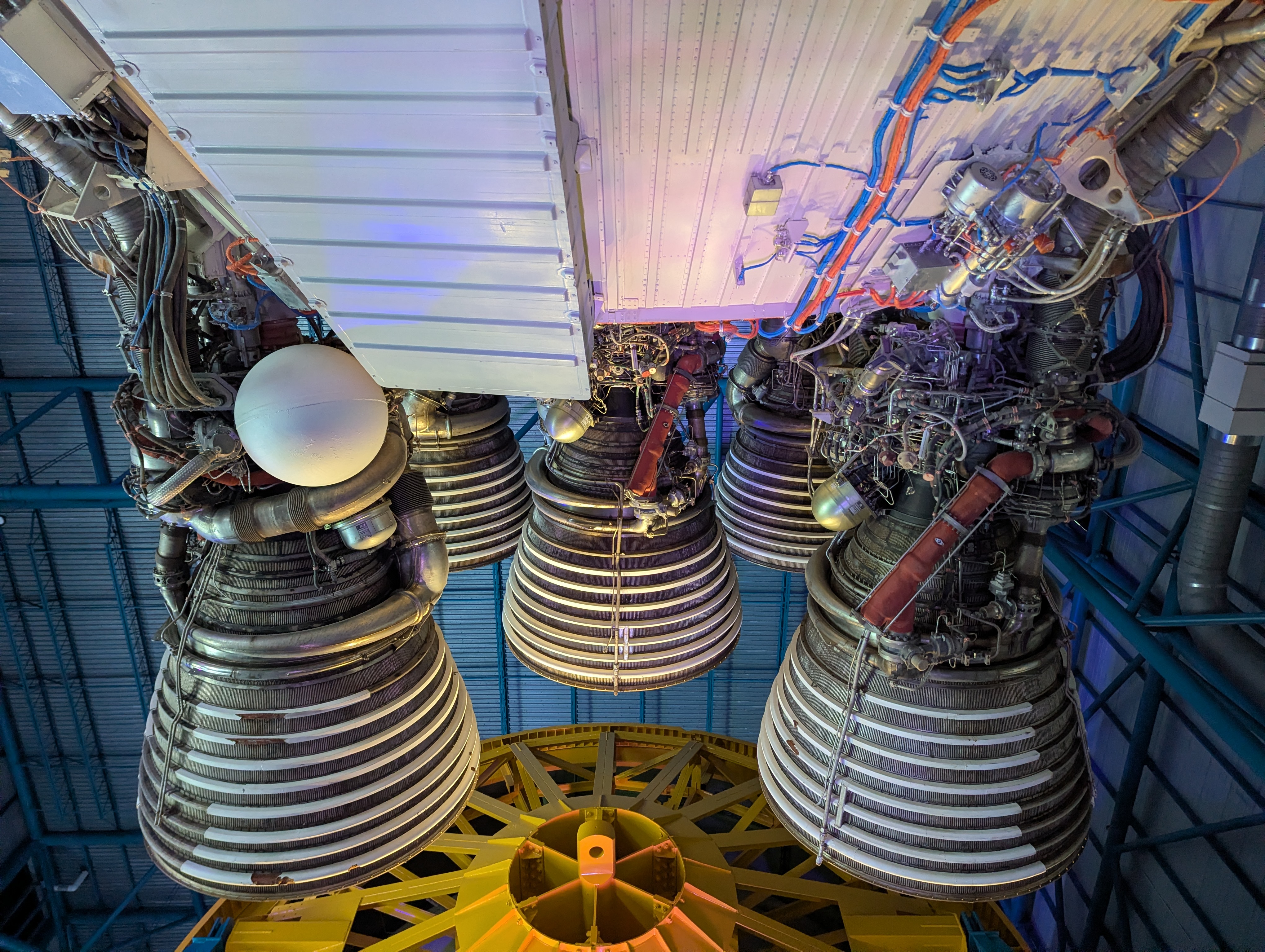 The end of a Saturn V rocket at Kennedy Space Center