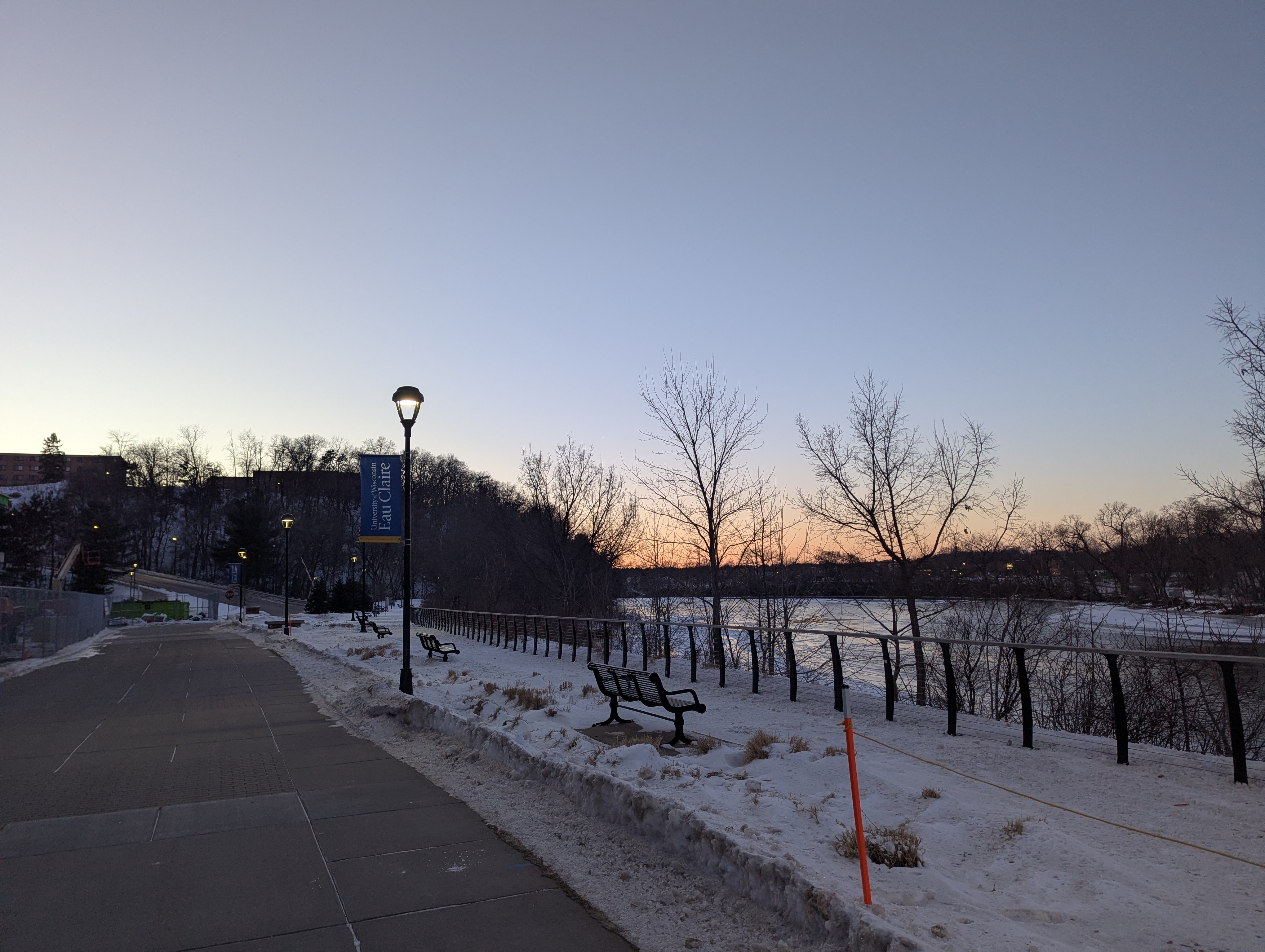 A view of the Chippewa river at UW-Eau Claire, Wisconsin (My undergrad)