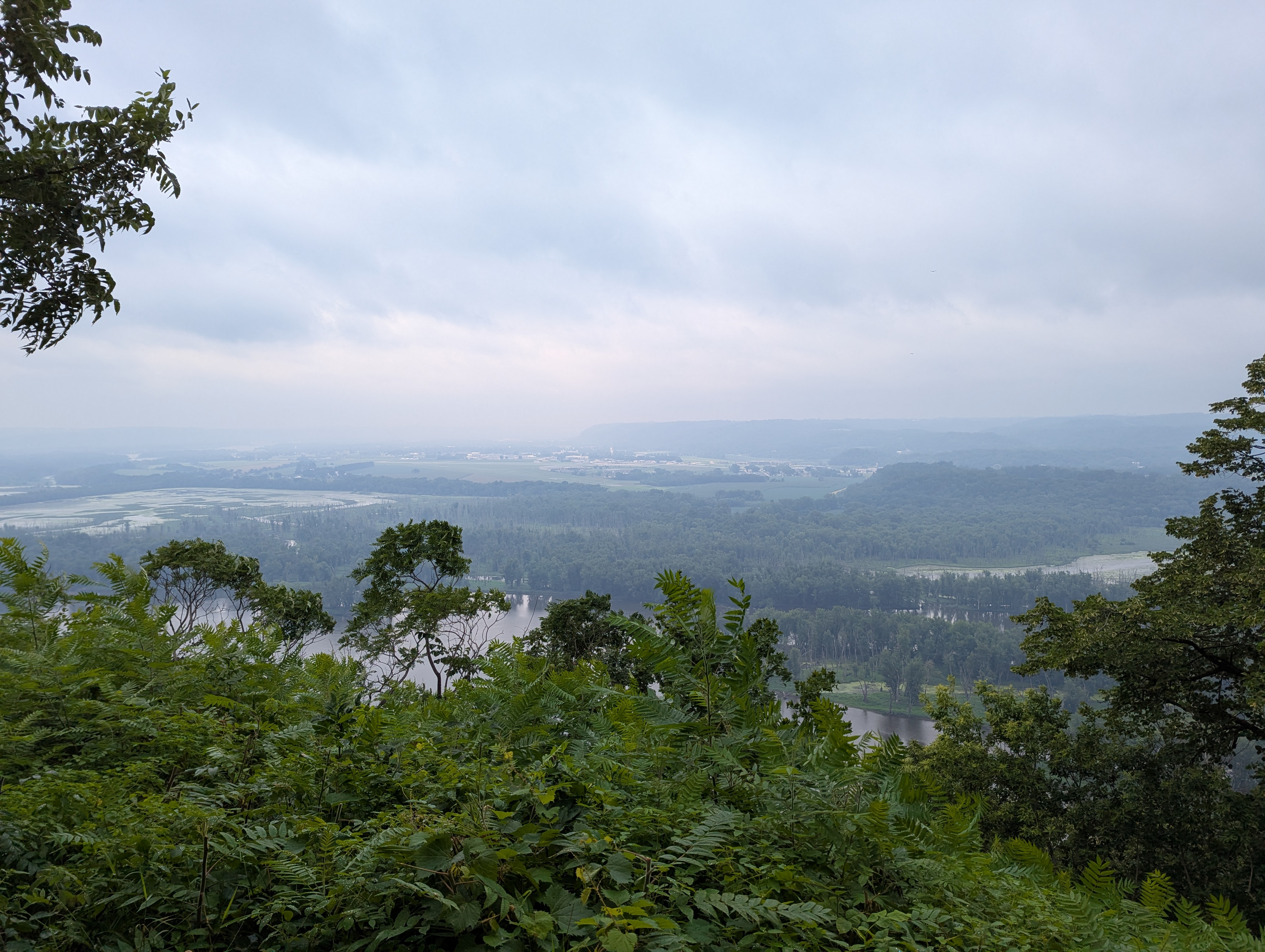 A view of the Mississippi river at Wyalusing state park, Wisconsin