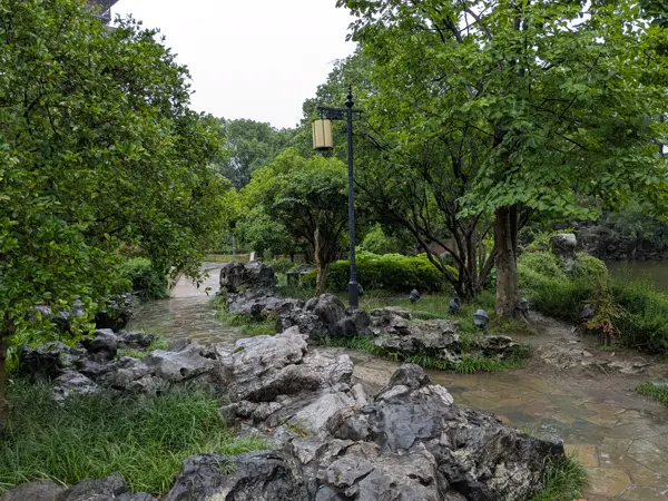 The ancient Zhaoyuan Garden complex in Changshu, China