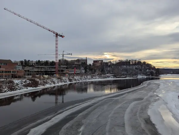 A view of the Chippewa river and some of the campus at UW-Eau Claire, Wisconsin (My undergrad)