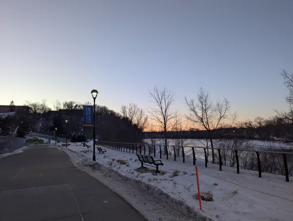 A view of the Chippewa river at UW-Eau Claire, Wisconsin (My undergrad)